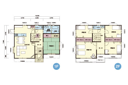 S-20｜5LDK｜広々リビングと各部屋に収納があるゆったり５LDK...