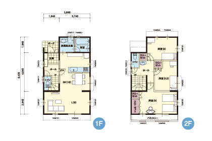 N-1｜3LDK｜(北向き玄関)使いやすい家事動線が魅力のプラン